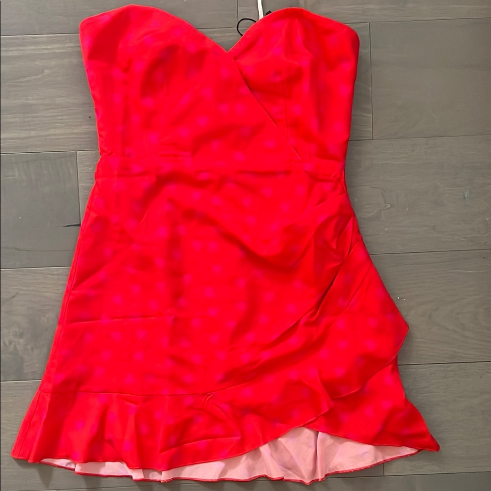 “More to Come” Strapless Red Dress NWT